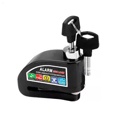 KMASTER - Candado Disco Alarma Motocicleta Moto Con Funda