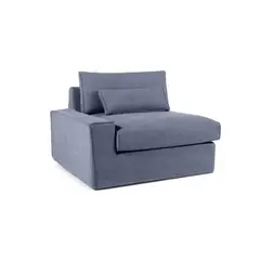 YOLODECORO - Sofá Modular con Brazo a la Izquierda Trent Azul Lavado