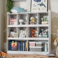 GENERICO - Estante Multiusos Infantil Peyton Blanco Muebles Gaudi