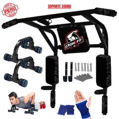 HOLGU - Barra 15 en 1 Croosfit Multifuncional + Push Up + Guantes