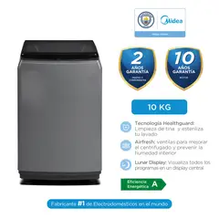MIDEA - Lavadora Automática MA200W100G-PE Carga Superior 10KG Gris