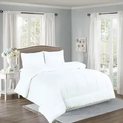 CASATEX - EDREDÓN PLUMÓN BLANCO SET 5 PIEZAS - 2 PLAZAS