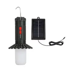 GENERICO - LINTERNA SOLAR PARA CAMPING Y PANEL PARA CARGAR CELULAR