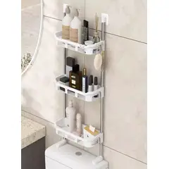 GENERICO - Organizador de baño cocina 3 niveles Estantes verduras frutas toallas