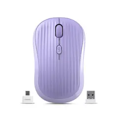 CYBERTEL - MOUSE INALAMBRICO BT WIFI RECARGABLE LILA