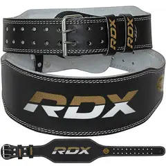 RDX - Cinturón de Cuero para Levantamiento de Pesas de 15CM - L