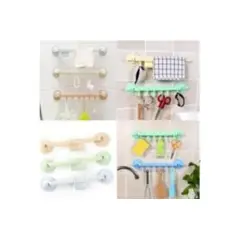 GENERICO - Pack 3 Colgadores de Plastico con Venosa Multifuncional