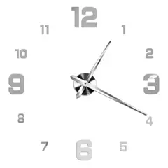 GENERICO - Reloj 3D Grande con Relieve Decorativo Moderno - Sala Hogar Oficina M2