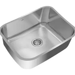 TRAMONTINA - Lavadero para Cocina en Acero Inoxidable Cuadrado 50x40x20cm