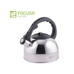 FACUSA - Tetera Acero Inoxidable de 2.5 litros con Silbador 989082501