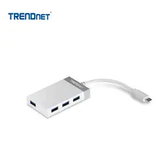 TRENDNET - Adaptador Hub de USB-C 30 a USB-A de 4 puertos TUC-H4E