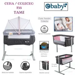 EBABY - CUNA COLECHO TAMI EB756 - ROSADO