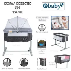 EBABY - CUNA COLECHO TAMI EB756 - GRIS