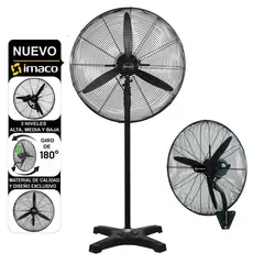 IMACO - Ventilador Industrial 30" 2 en 1 Pared y Piso 240 Watts FS30240