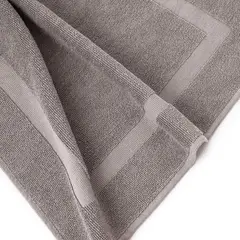 GENERICO - Pisos de Baño 100% Algodón Gris 650 gr Peru Pima