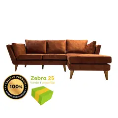 GENERICO - Sofa Seccional Barcelona, 2 cuerpos - color Ladrillo Jaspeado