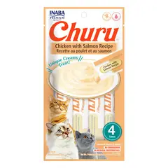 MOR - Churu Pollo con Salmón Snack Húmedo para Gatos
