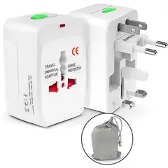 GENERICO - Adaptador Enchufe Universal Viajero 110v 220v todo en 1