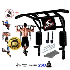 HOLGU - Barra Multifuncional 15 en 1 Uso Rudo 350 Kg Dominadas