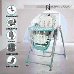 EBABY - Silla de Comer Edición Limitada «LITTLE ZOO» Light Blue