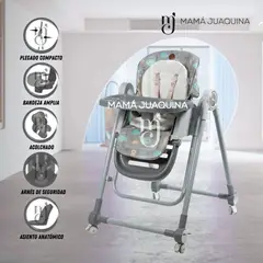 EBABY - Silla de Comer Edición Limitada «LITTLE ZOO» Gray