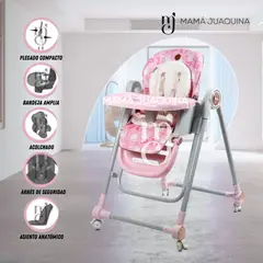 EBABY - Silla de Comer Edición Limitada «LITTLE ZOO» Pink