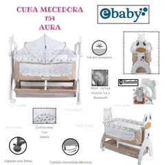 EBABY - CUNA MECEDORA ELECTRICA AURA - BEIGE