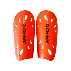 ORBIT - CANILLERAS PARA FÚTBOL CON ORIFICIOS JUNIOR NARANJA
