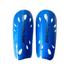 ORBIT - CANILLERAS PARA FÚTBOL CON ORIFICIOS JUNIOR AZUL