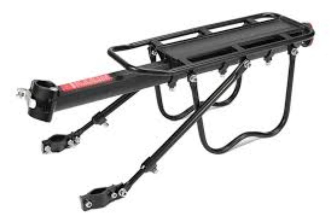 PARRILLA DE ALUMINIO REGULABLE PARA BICICLETA ARO 27 O 29