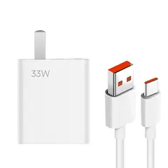 GENERICO - Cargador 33w Compatible Con Xiaomi Redmi Note 9 Pro