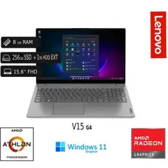 LENOVO - V15 G4 AMD SILVER 8GB RAM 256GB SSD 1TB HDD EXT. 15.6 + COOLER + USB 128GB