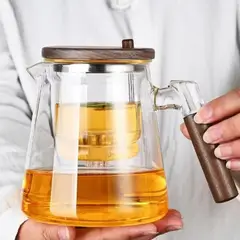 GENERICO - Jarra de Té de Vidrio con Infusor 975ml
