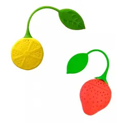 GENERICO - Set x 2 infusores filtrantes de té fresa y limón