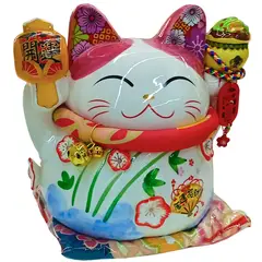 GENERICO - Cat alcancia cerámica del gato de la suerte Japonés