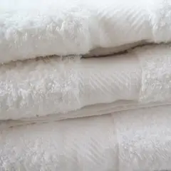 GENERICO - Toallas Hoteleras Silver de Mano 100% Algodón Peru Pima Blanco