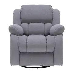 ELEMENT DESIGN - Berger Reclinable con Masajes Y Calefacción Tela Gris