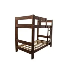 MUEBLES MACRUMO - Camarote 1.5 Plz  Pino de 1.5" x 5"+ Acabado color Chocolate
