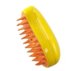 GENERICO - Cepillo para mascotas con Vaporizador - Amarillo