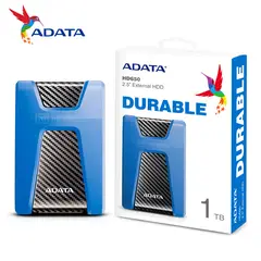 ADATA - Disco Sólido Externo HD650 1TB - Azul - Portátil