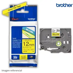 BROTHER - Cinta TZE-631 Negro Sobre Amarillo 12mm