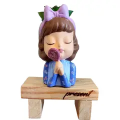 GENERICO - Maceta Macetero Mini Soñadora Pintada a Mano Present