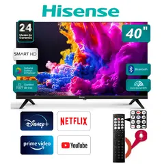 HISENSE - Led 40 Pulgadas Control de Voz 40A4K