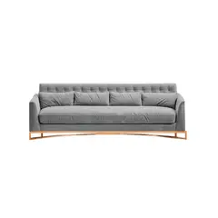 BARAKA HOME - Sofá Luxury Llinden 3 Cuerpos - Gris claro