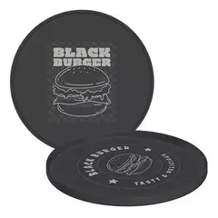 TRAMONTINA - Plato Black Burger negro