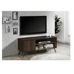 TU MESITA - Mesa de TV Rústica 50 Jericó color Marrón 1 puerta