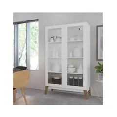 TU MESITA - Vitrina Clásica TU MESITA London color Blanco 2 puertas