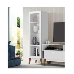 TU MESITA - Vitrina Corta Persia 1 puerta color Blanco