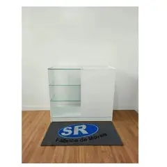 TU MESITA - Vitrina Mostrador Cairo color Blanco 1 cajón