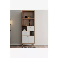 TU MESITA - Librero Organizador Salomé color DunaBlanco